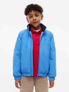 Essential Logo Collar Padded Jacket — Blue 2