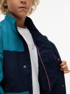 Flag Embroidery Relaxed Jacket — Blue 4