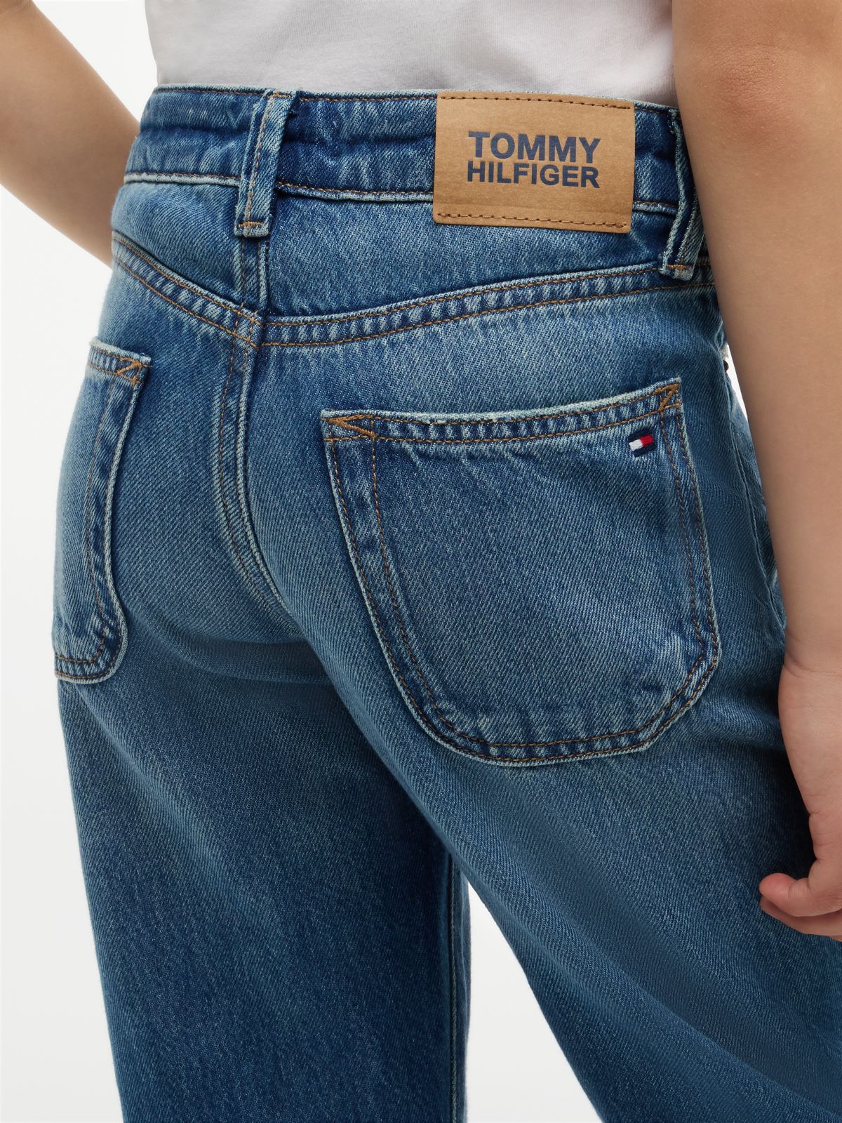 Whiskered Vintage Straight Jeans — Blue