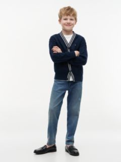 Signature Tape Faded Regular Jeans — Blue 2