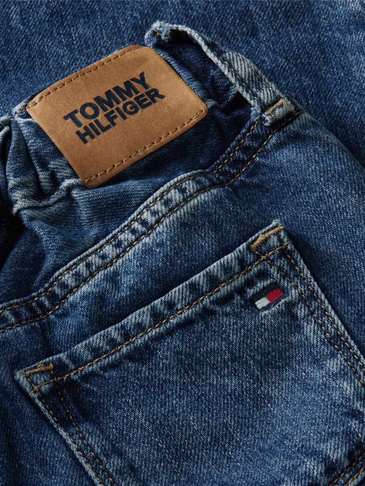 Elasticated Waist Wide Leg Jeans — Blue