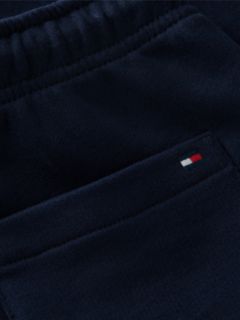Tonal Flag Logo Terry Sweat Shorts — Blue 6