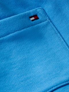 Tonal Flag Logo Terry Sweat Shorts — Blue 6