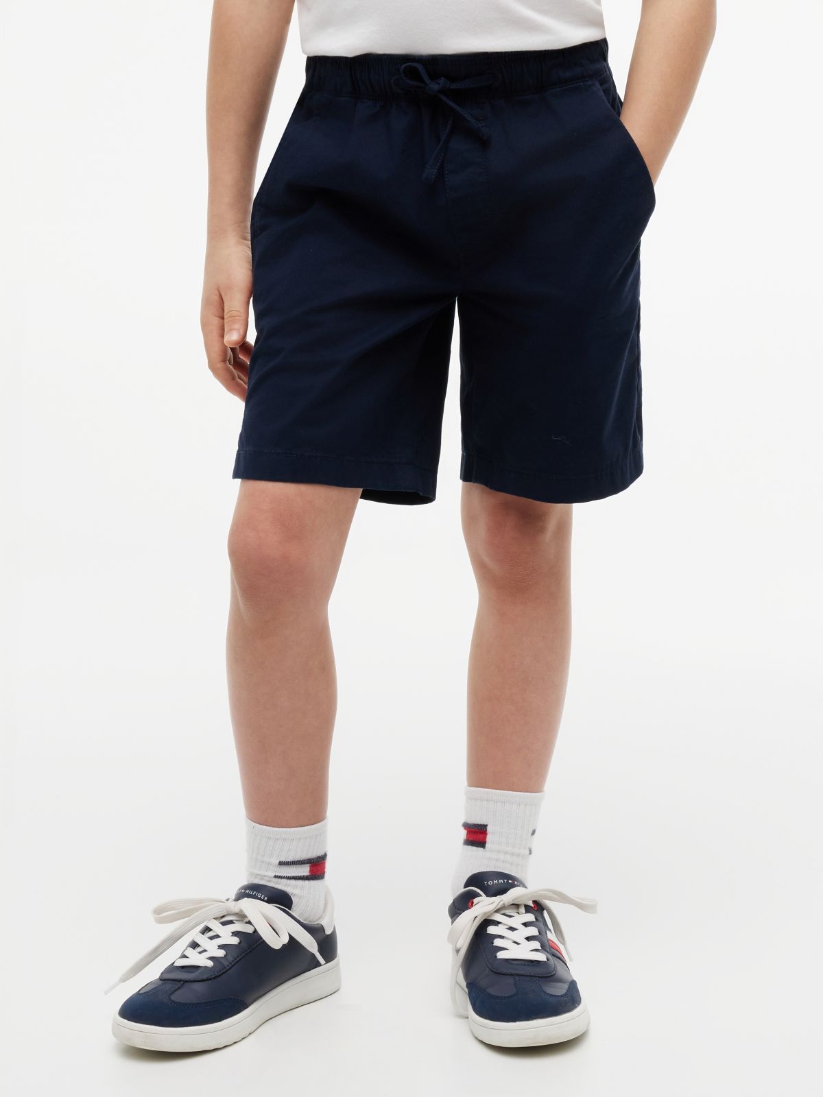Essential Relaxed Paper Touch Shorts — Blue
