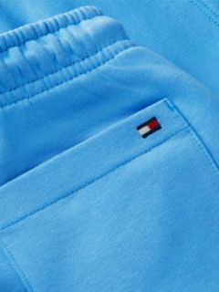 Graphic Terry Wide Leg Sweat Shorts — Blue 6