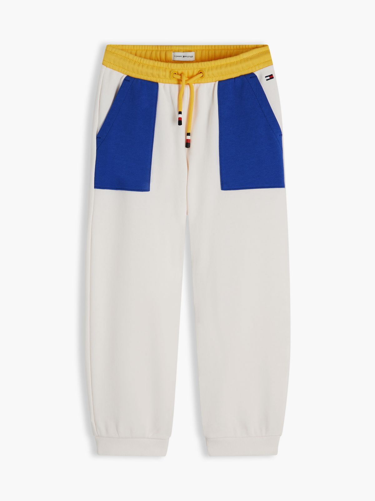 Back Logo Graphic Cuffed Leg Joggers — Multi