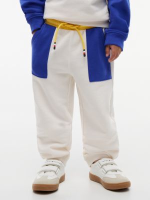 multi back logo graphic cuffed leg joggers for boys tommy hilfiger