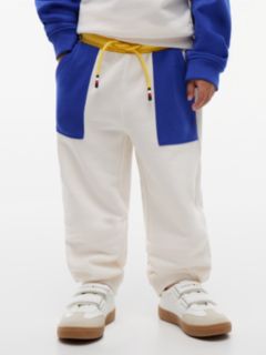 Back Logo Graphic Cuffed Leg Joggers — Multi 1