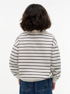 Logo Graphic Polo Collar Sweatshirt — Multi 4