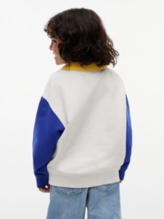 Logo Graphic Polo Collar Sweatshirt — Multi 4