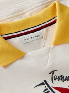 Logo Graphic Polo Collar Sweatshirt — Multi 6