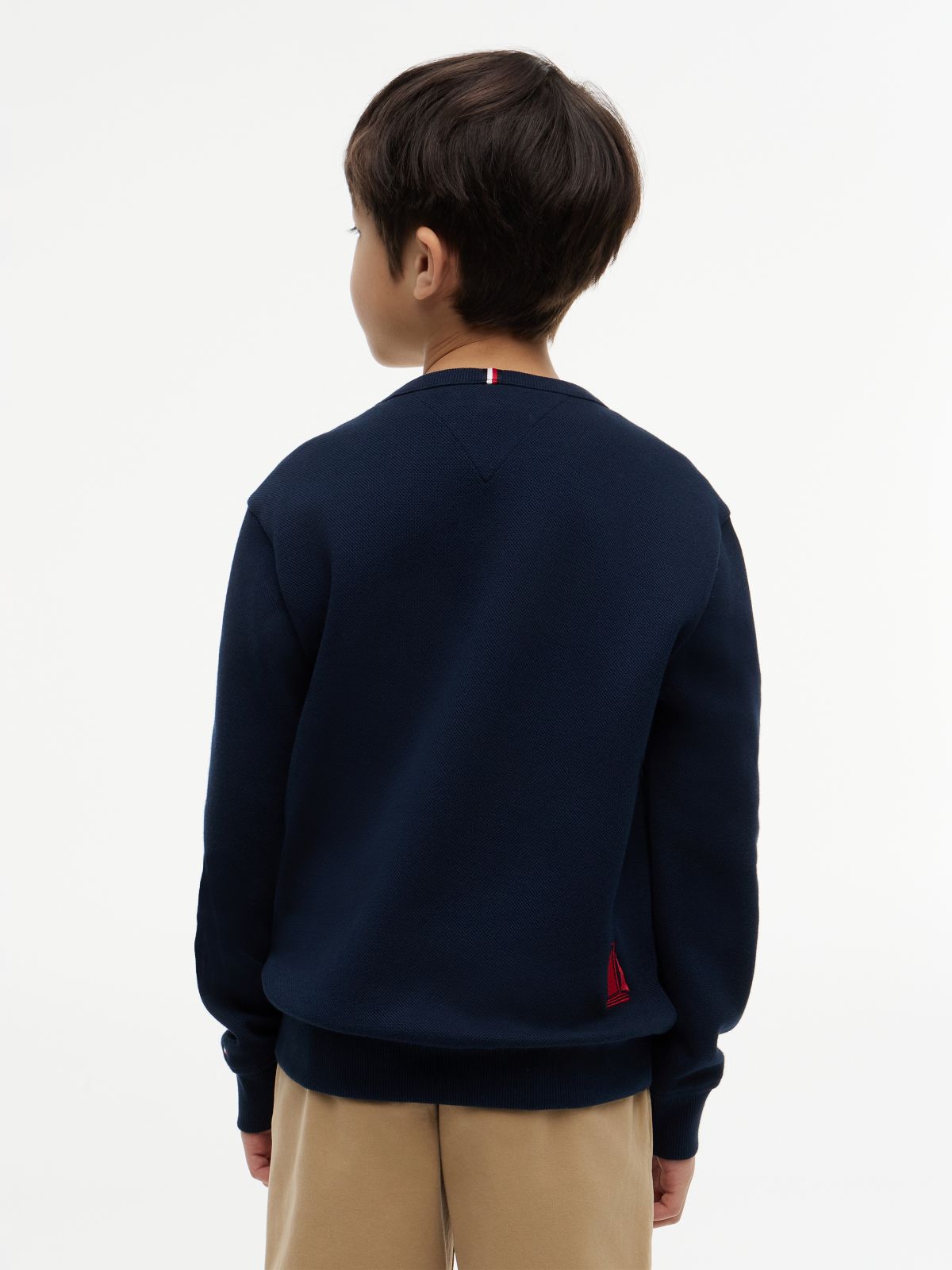 Logo Interlock Pique Sweatshirt — Blue