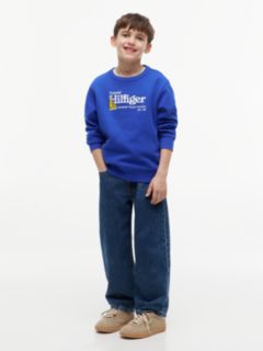 Logo Interlock Pique Sweatshirt — Blue 2