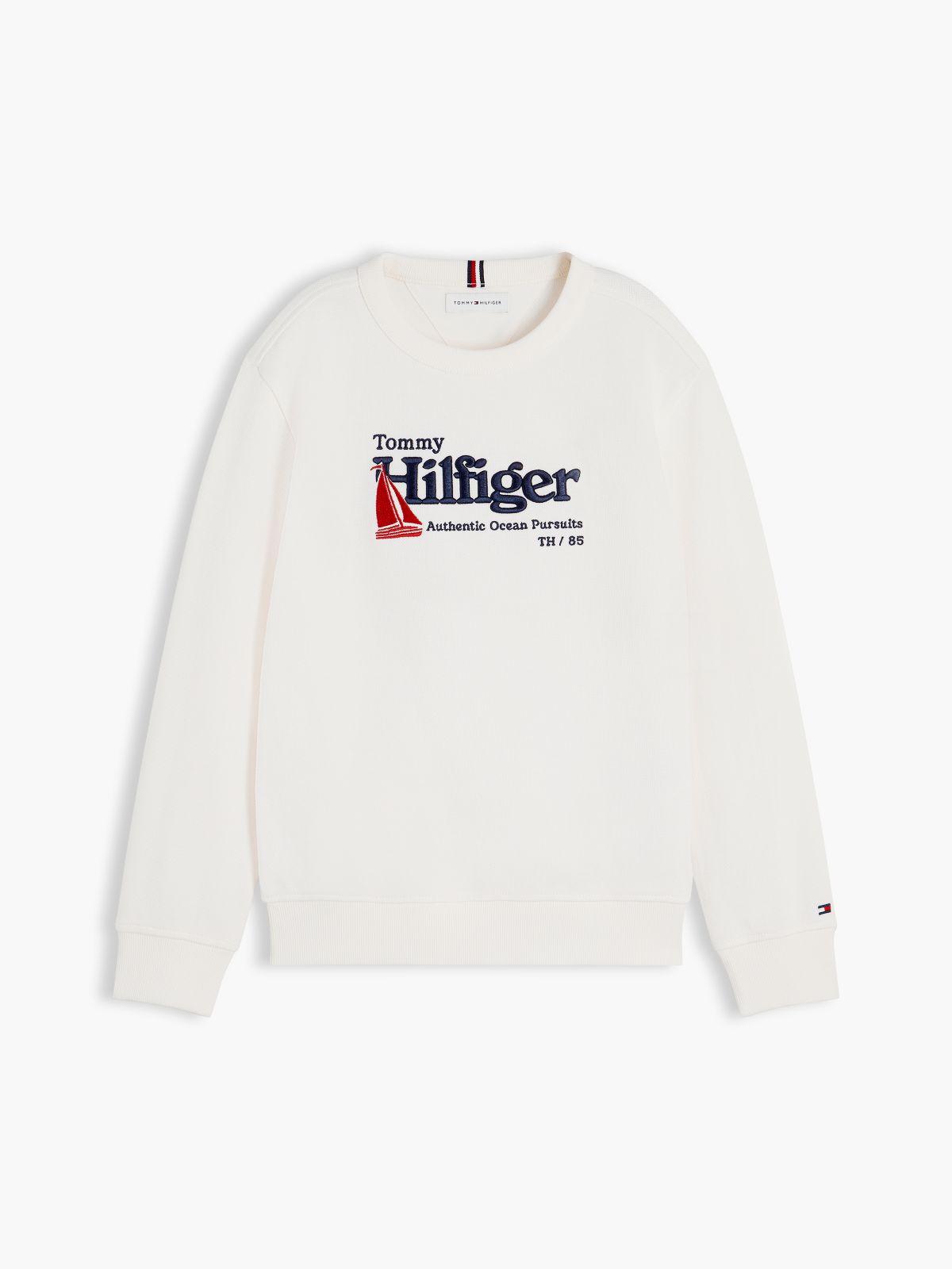 Logo Interlock Pique Sweatshirt — Beige