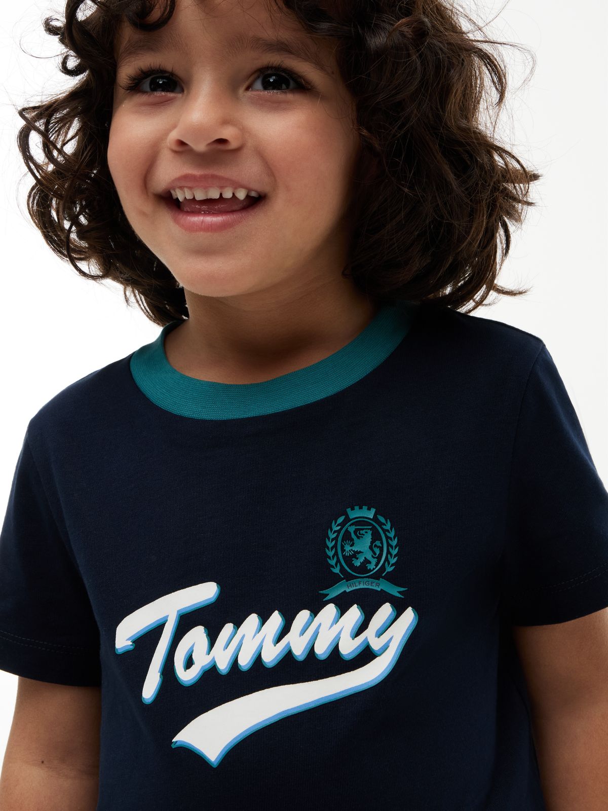 Crest Logo Jersey T-Shirt — Blue