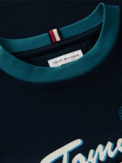 Crest Logo Jersey T-Shirt — Blue 6