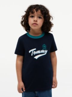 Crest Logo Jersey T-Shirt — Blue 1
