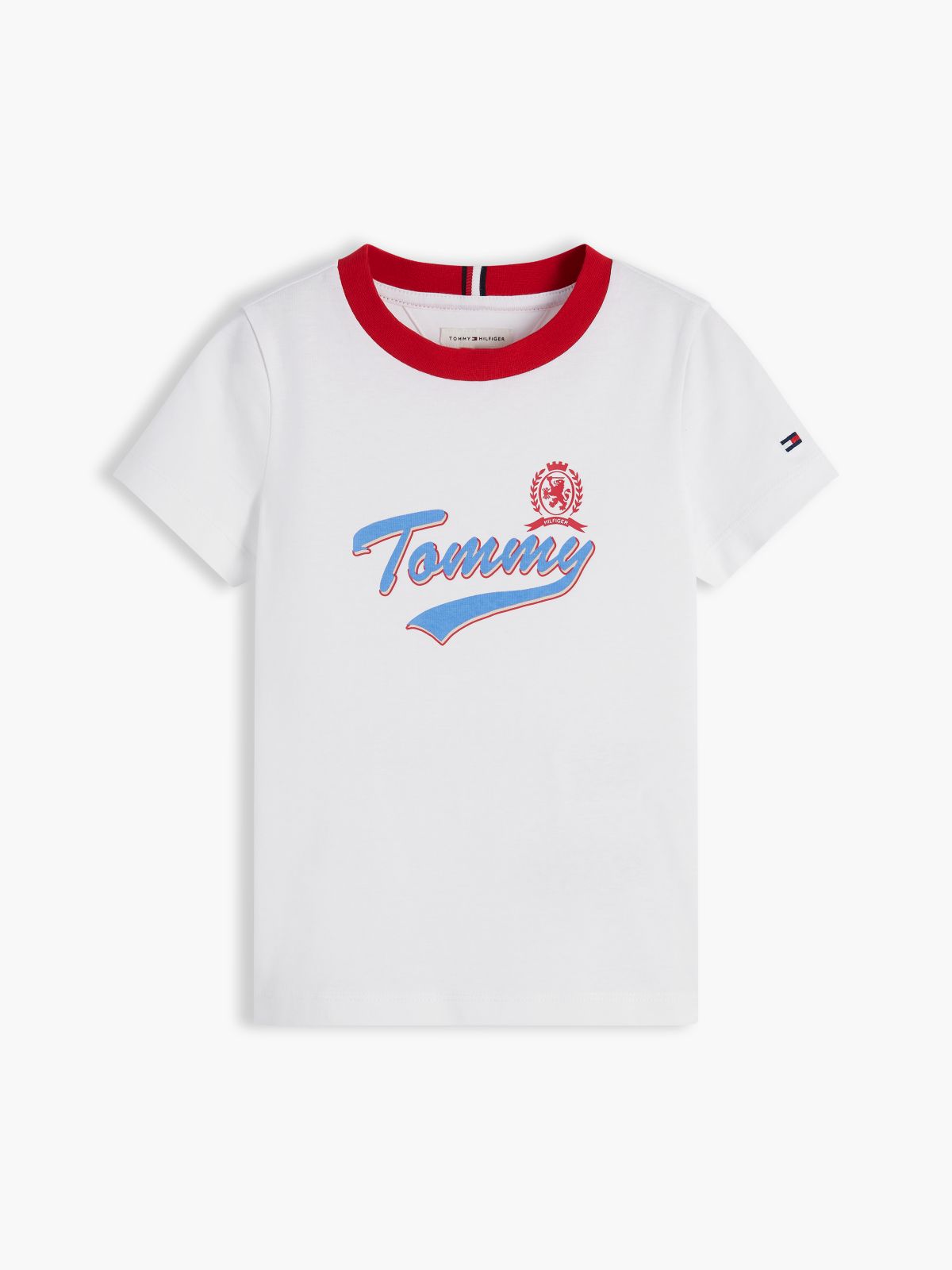 Crest Logo Jersey T-Shirt — White
