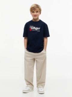 Logo Embroidery Pique T-Shirt — Blue 2