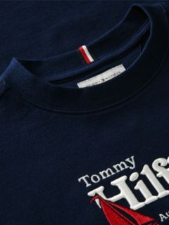 Logo Embroidery Pique T-Shirt — Blue 6