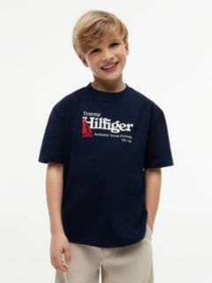 Logo Embroidery Pique T-Shirt — Blue 1