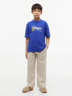 Logo Embroidery Pique T-Shirt — Blue 2