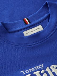Logo Embroidery Pique T-Shirt — Blue 7
