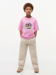 Graphic Logo Jersey T-Shirt — Pink 2