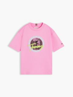 Graphic Logo Jersey T-Shirt — Pink 5