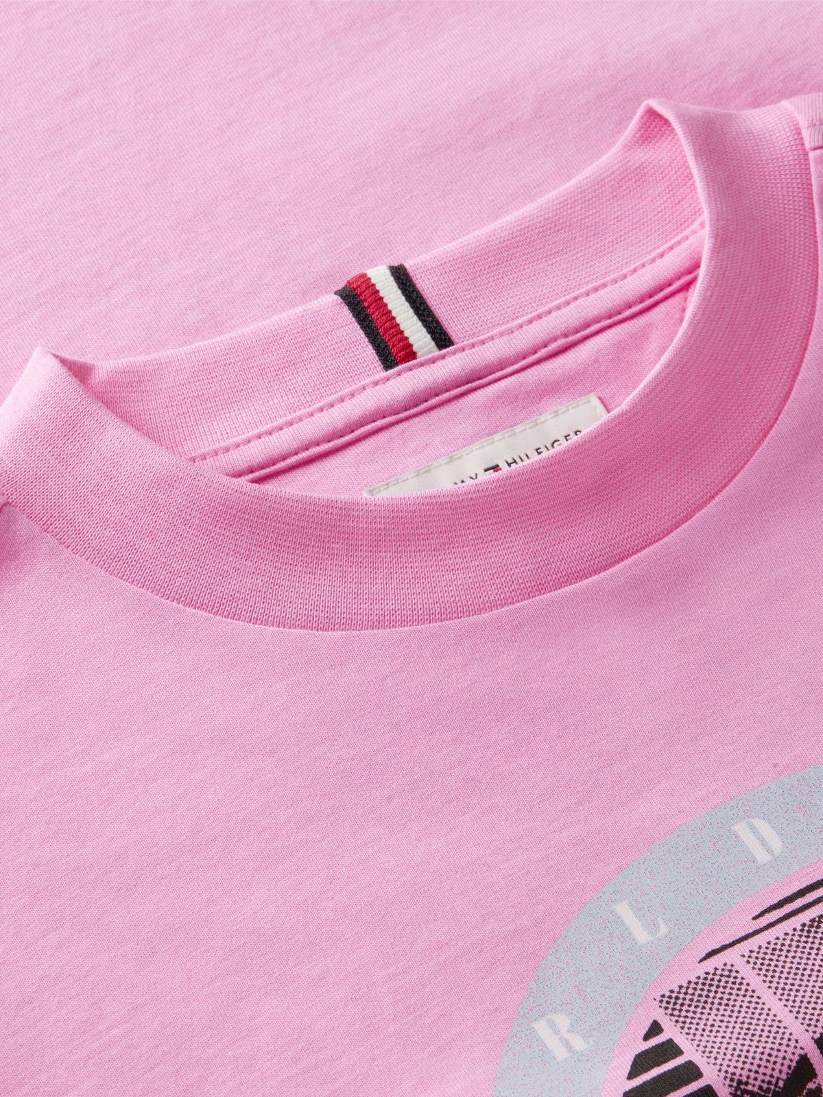 Graphic Logo Jersey T-Shirt — Pink
