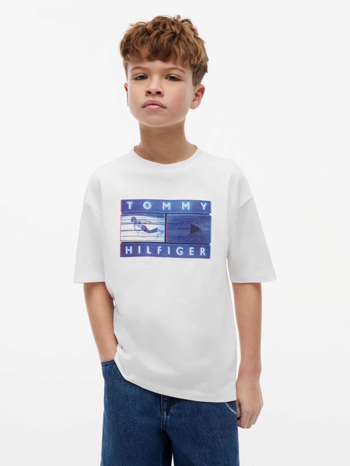 Graphic Logo Jersey T-Shirt — White