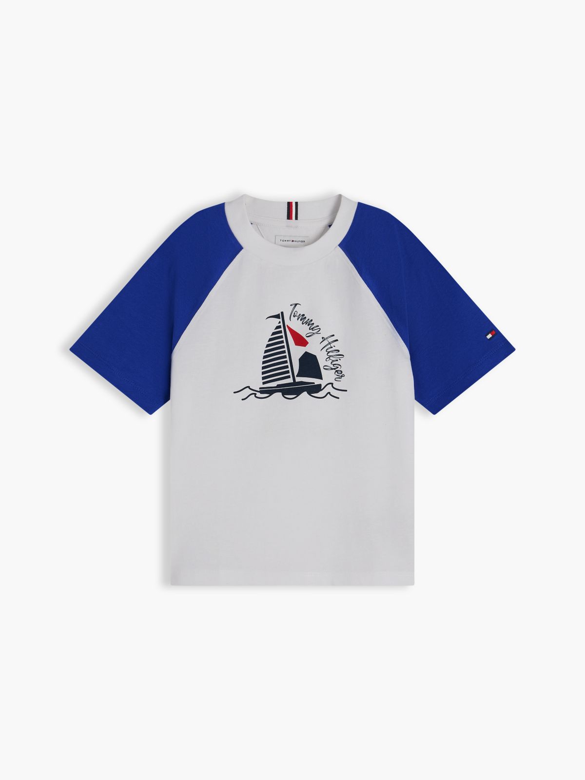 Logo Colour-Blocked Raglan Sleeve T-Shirt — Multi