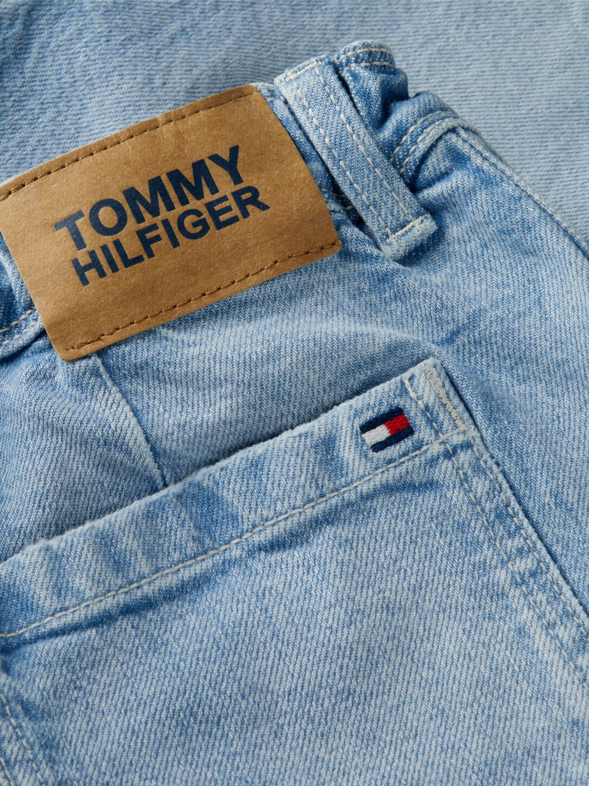 Faded Loose Denim Shorts — Blue