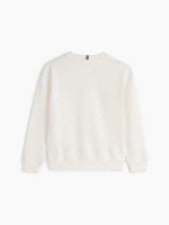 Adaptive Logo Brushed Fleece Sweatshirt — White 2