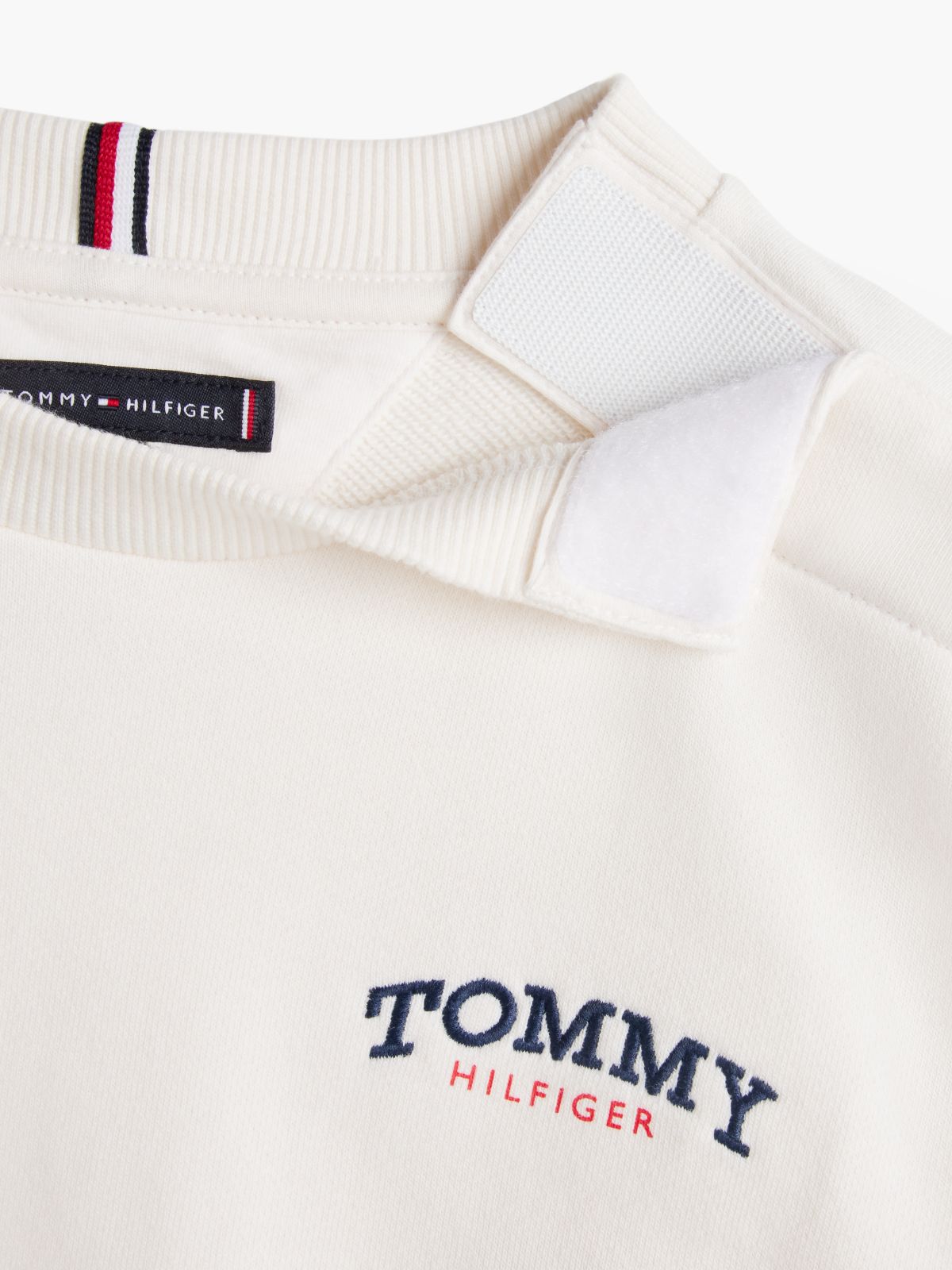 Adaptive Logo Brushed Fleece Sweatshirt — White