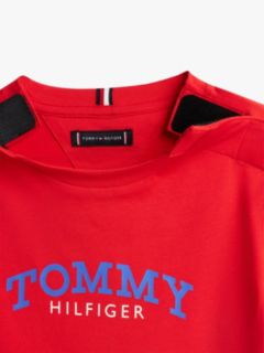 Adaptive Logo Jersey Crew Neck T-Shirt — Red 3