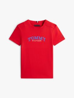 Adaptive Logo Jersey Crew Neck T-Shirt — Red 1