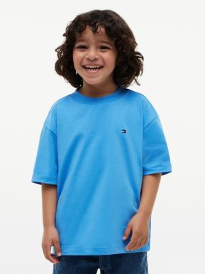 blue back logo graphic jersey t-shirt for boys tommy hilfiger
