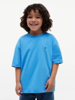 Back Logo Graphic Jersey T-Shirt — Blue 1