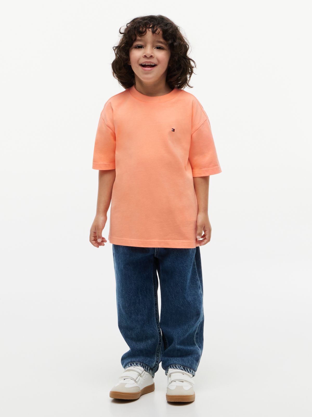 Back Logo Graphic Jersey T-Shirt — Orange