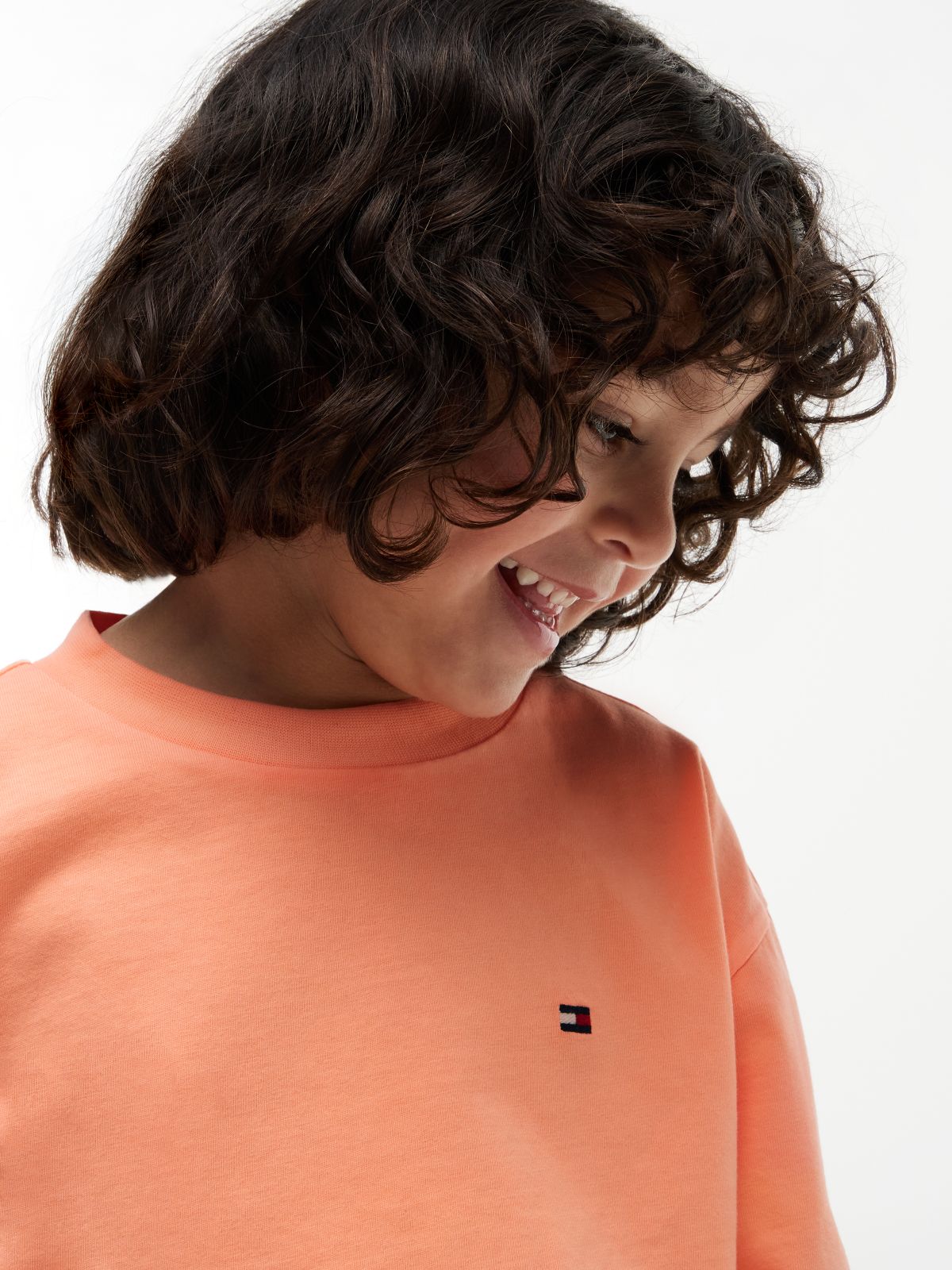 Back Logo Graphic Jersey T-Shirt — Orange