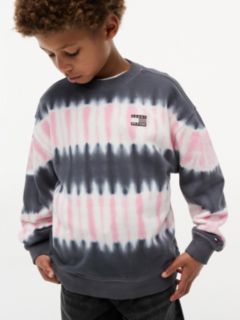 Tie-Dye Terry Crew Neck Sweatshirt — Multi 3