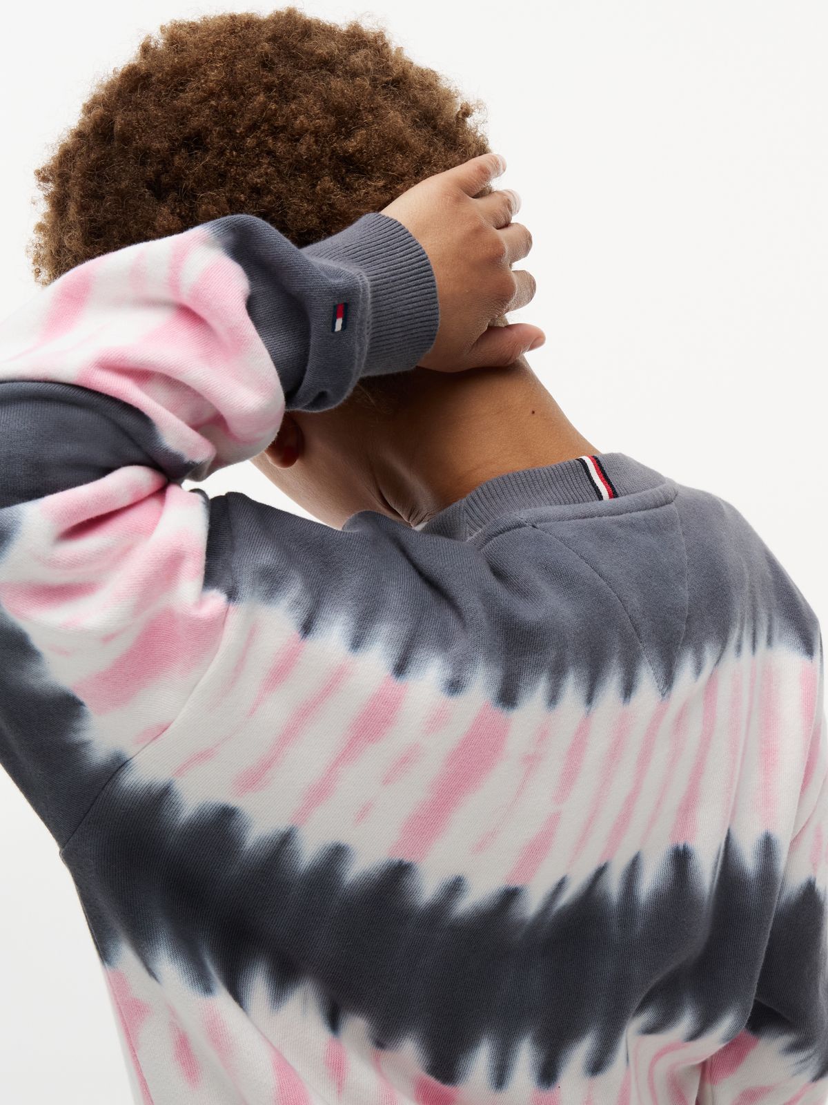 Tie-Dye Terry Crew Neck Sweatshirt — Multi