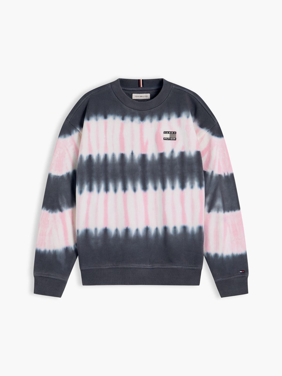 Tie-Dye Terry Crew Neck Sweatshirt — Multi