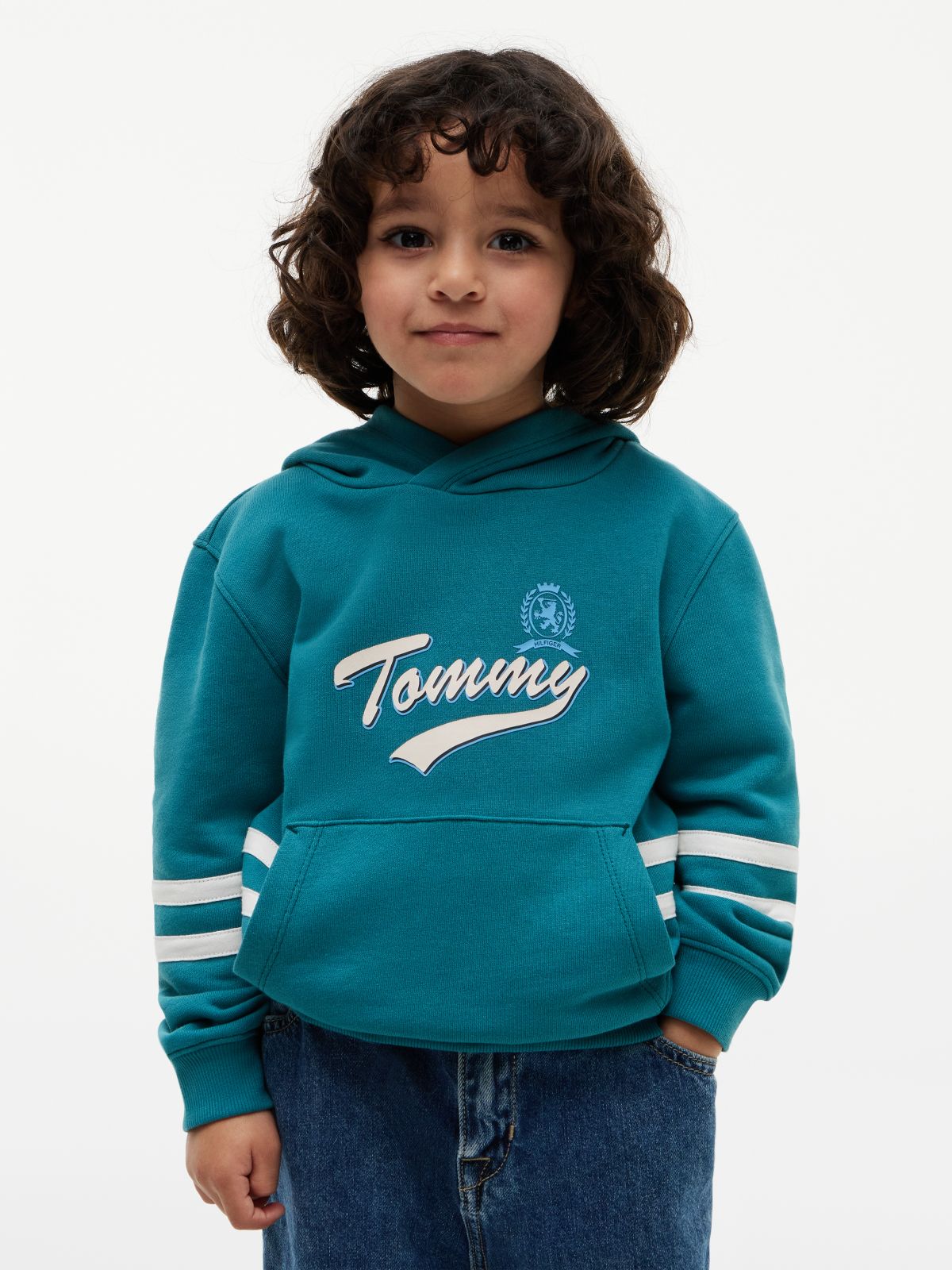 Crest Logo Hoody — Green