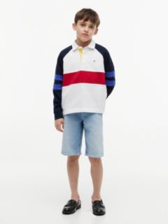 Colour-Blocked Raglan Sleeve Polo Jumper — Multi 2