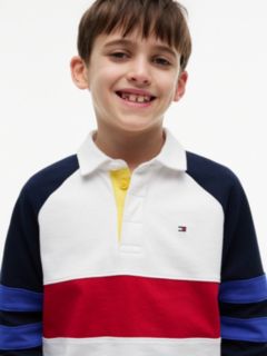 Colour-Blocked Raglan Sleeve Polo Jumper — Multi 3