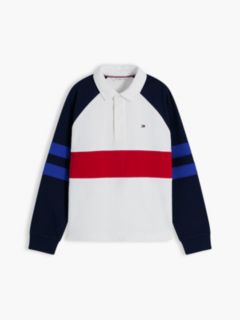 Colour-Blocked Raglan Sleeve Polo Jumper — Multi 5