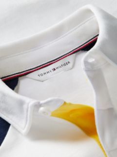 Colour-Blocked Raglan Sleeve Polo Jumper — Multi 6