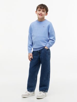 Outline Flag Logo Jersey T-Shirt | White | Tommy Hilfiger